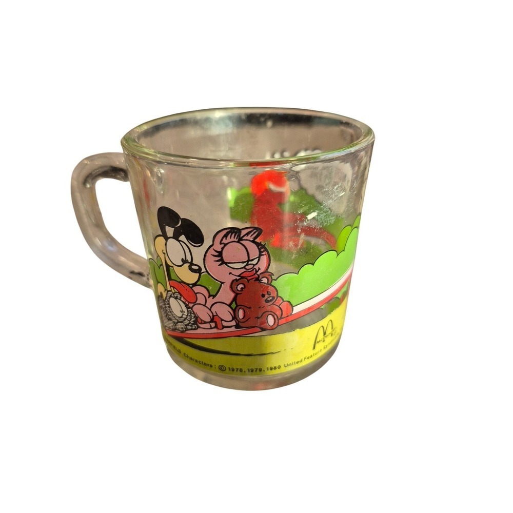 Vintage‎ Garfield McDonald's Glasses 1978 1979 1980 Set of 2 Jim Davis - Picture 4 of 9